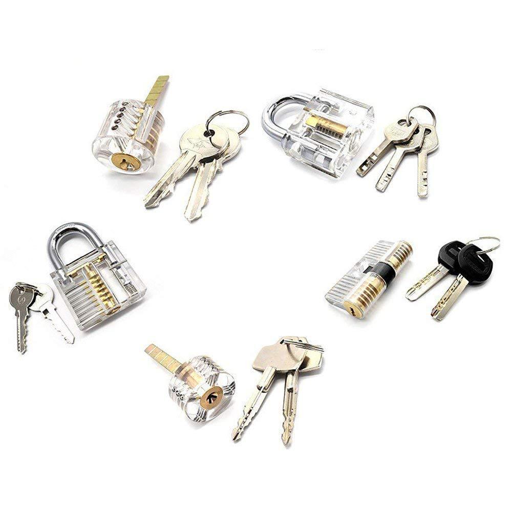 Clear Transparent Practice Locks - 5 Pack – Lockpickable