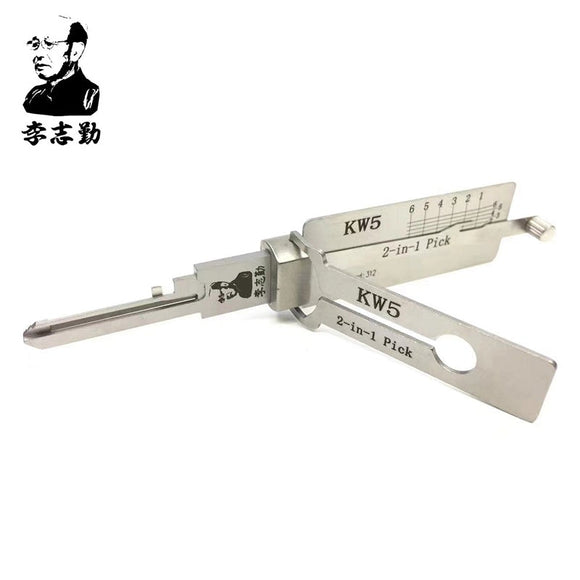Mr. Li's Original Lishi KW5 2-in-1 Pick & Decoder for 6-Pin Kwikset Keyway