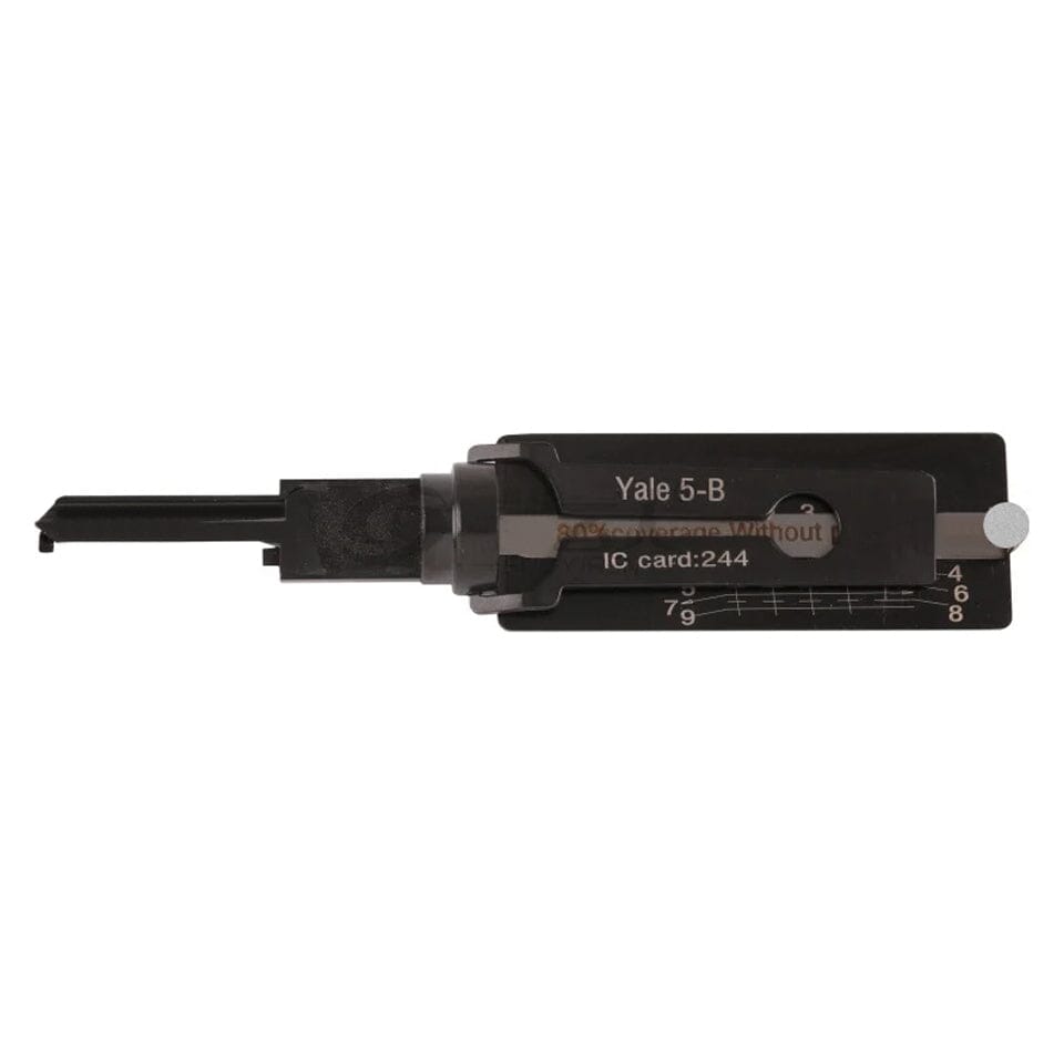 Lishi Style AKK Yale-5B 2-in-1 Pick & Decoder for YALE 5-Pin Euro Lock ...